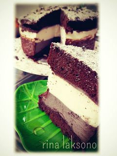 Foto resep Triple chocolate mousse cake