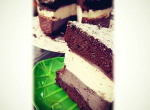 Foto resep Triple chocolate mousse cake