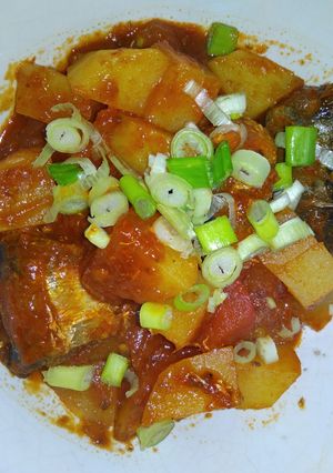 Foto resep Menu makan siang untuk diet 167 kalori saja (sarden ABC)