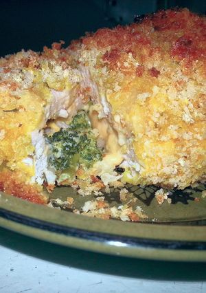 A picture of Cheesy Vegetable Stuffed Chicken Breast.