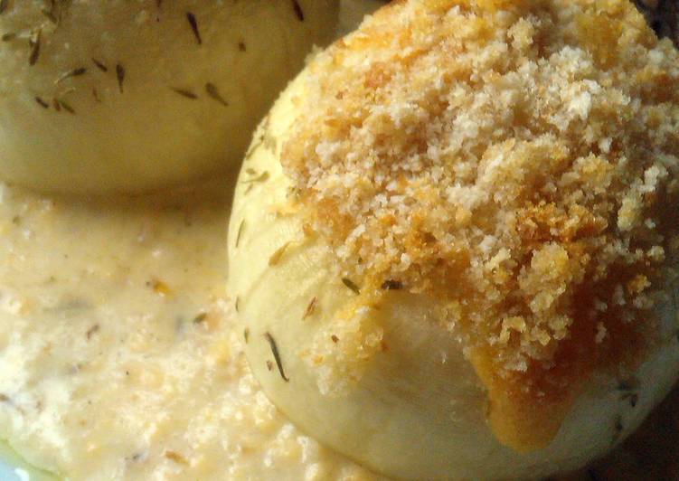 Recipe of Speedy Vickys Whole Onion Gratin, GF DF EF SF NF