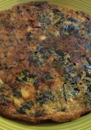Una foto de Tortilla/omelette de espinacas