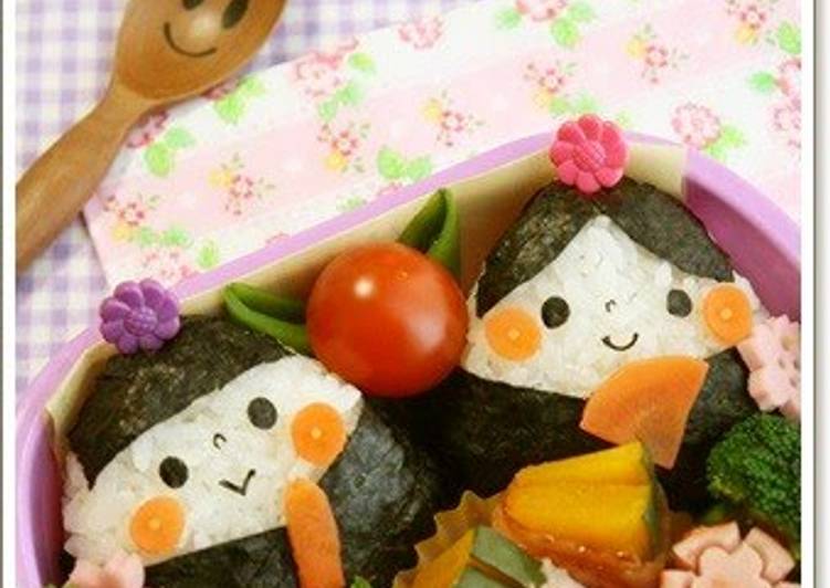 Recipe of Perfect Hina Doll Rice Balls for Hinamatsuri