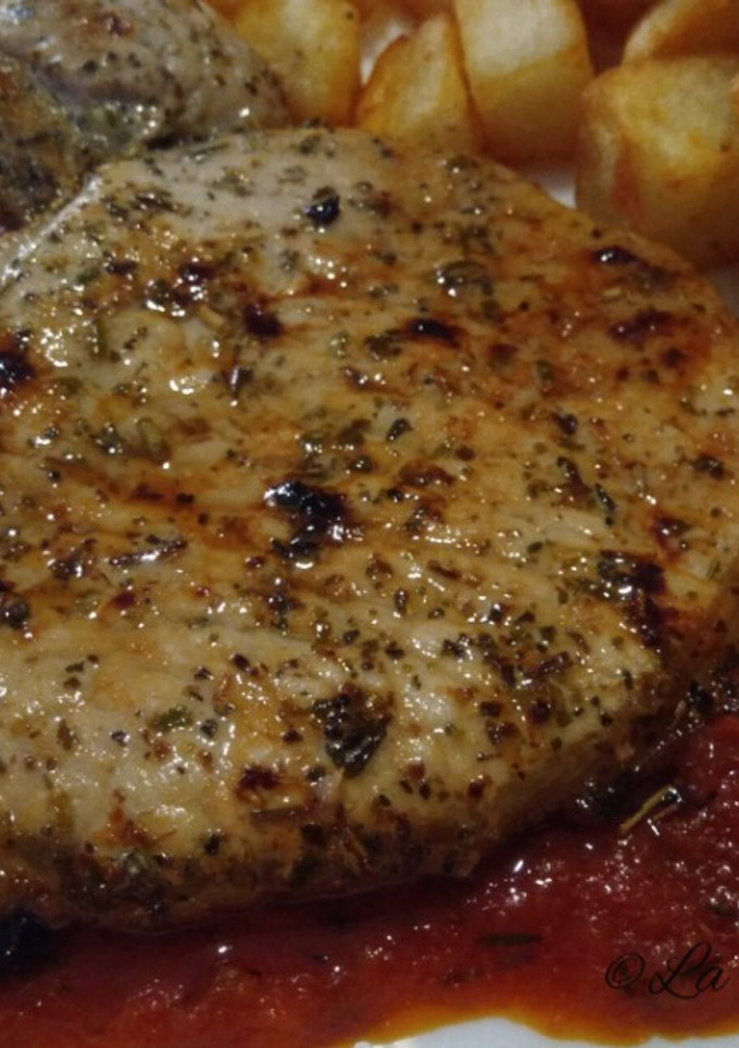 Una foto de Chuletas de cerdo a la provenzal