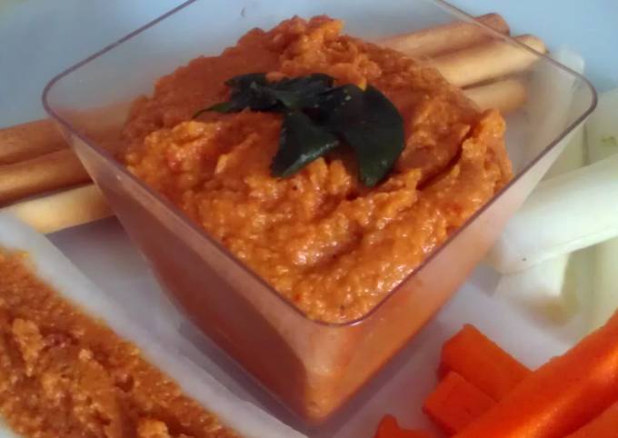 Step-by-Step Guide to Make Favorite Vickys Red Pepper Houmous, Tahini-Free, GF DF EF SF NF