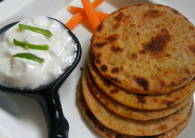 Steps to Make DietPerfect Stuff paratha of Besan Aloo
