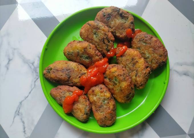 Bagaimana Menyiapkan Kroket Sayur Ekonomis (tanpa tepung panir tanpa margarin) yang Enak Banget