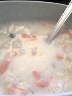 A picture of Potato & Carrot Pasta Soup.