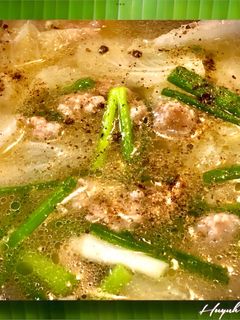 Hình của món Canh Cải Thảo Thịt Băm.
