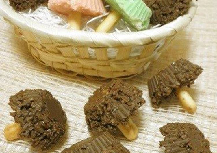 Crunchy Chocolate Mushrooms Recipe by cookpad.japan Cookpad