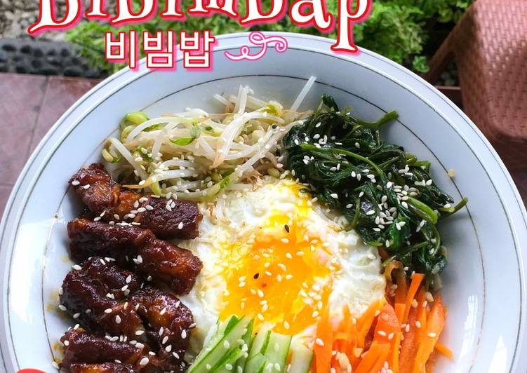 Langkah Mudah untuk Menyiapkan 115. Bibimbap (비빔밥) Anti Gagal