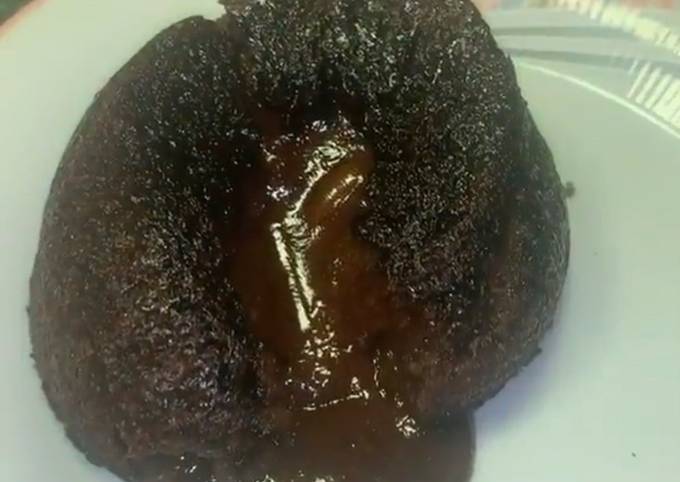 Volcán de chocolate Receta de  Cookpad