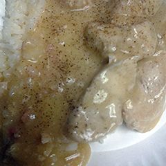 A picture of easy cream of chicken and rice.