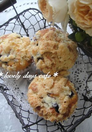 A picture of Blueberry Crumble Muffins.