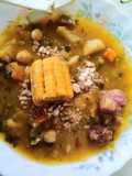 Potaje de verduras, con fisquito gofio