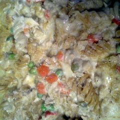 A picture of Tiff's Tuna casserole.