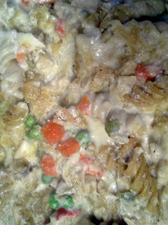 A picture of Tiff's Tuna casserole.
