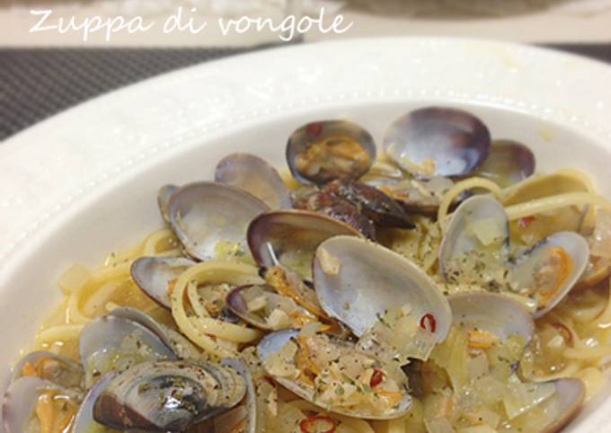 Easiest Way to Prepare Super Quick Homemade Soup-Style Clam Vongole