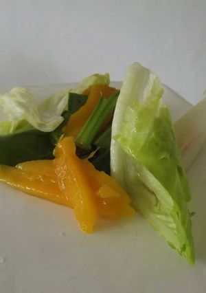 Una foto de Ensalada con calabaza en escabeche