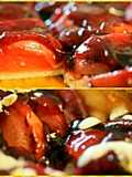 Sig's Ginger and Wine glazed Plum Pizza with Honey/Vanilla Masc