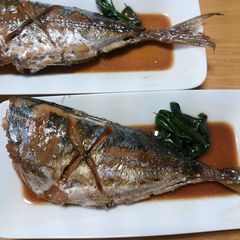 A picture of Simmered Horse Mackerel.