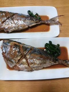 A picture of Simmered Horse Mackerel.