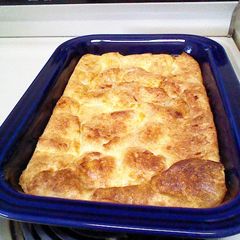 A picture of Creme Brulé French toast casserole.