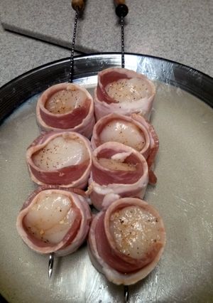 A picture of Bacon Wrapped Scallops.