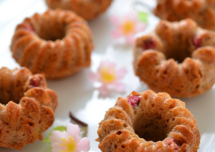 Sakura &amp; Adzuki Bean Japanese-Style Muffins