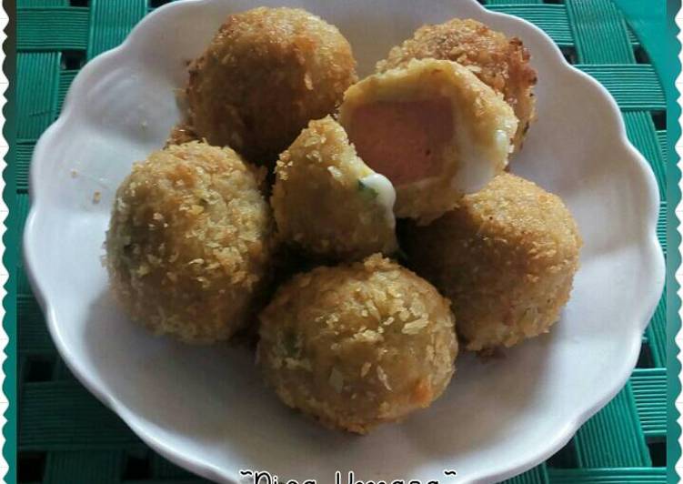 Resep Kroket tempe isi sosis mozzarella  oleh Nisa Umara 