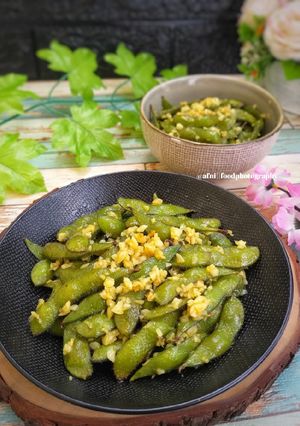 Foto resep Garlic Edamame