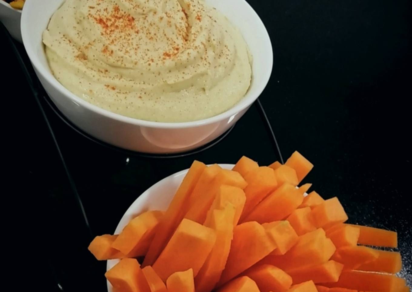 Hummus de garbanzos y calabaza