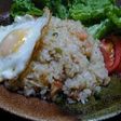 Indonesian Fried Rice with Chicken and Shrimp (Nasi Goreng)
