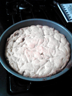 A picture of Chocolate Peanut Butter Cookie Cake.