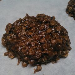 A picture of Coconut Peanut Butter Chocolate No Bake Cookies.