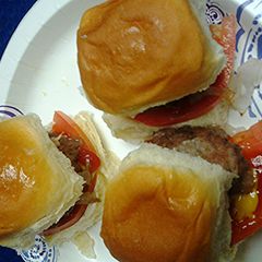 A picture of Sliders with Greek inspiration.