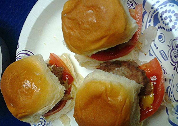 Steps to Prepare Homemade Sliders with Greek inspiration