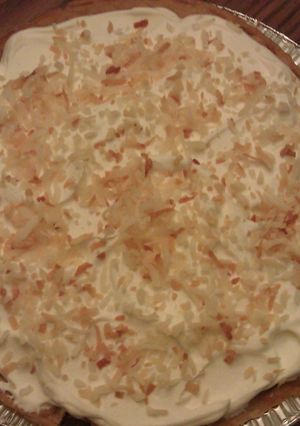 A picture of COCONUT CREAM PIE.