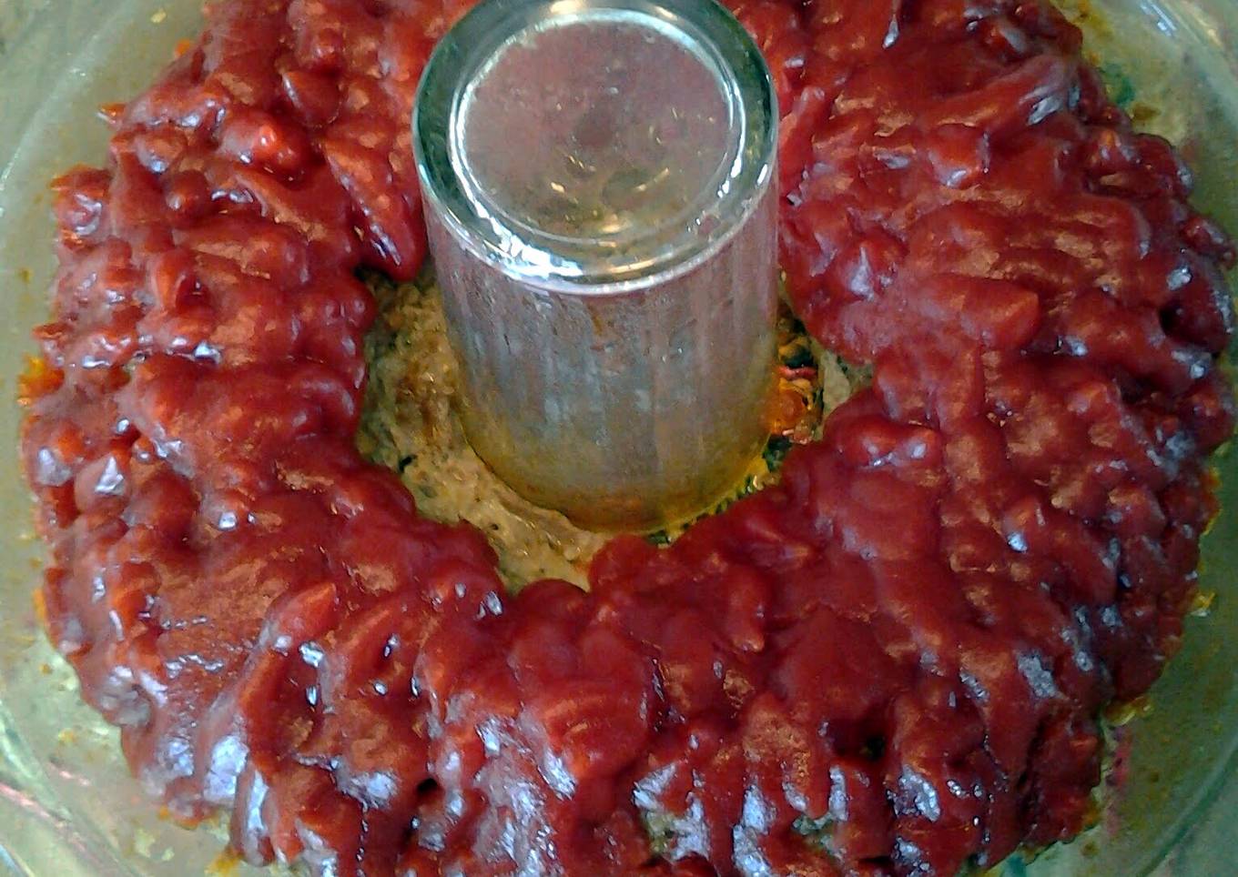 Light meatloaf in the microwave