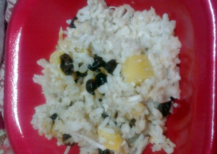 Recipe of Homemade pineapple rice pudding