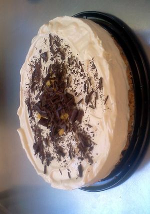A picture of lemon cheesecake!.