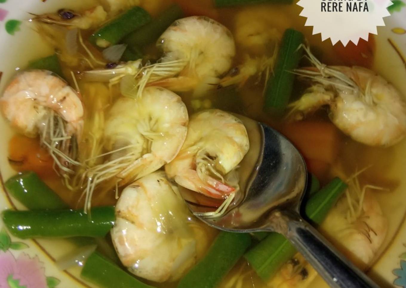 Sayur asem udang segar