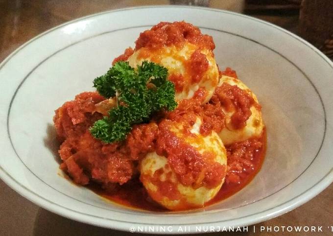 Resep Balado Telur mudah dan simple Anti Gagal