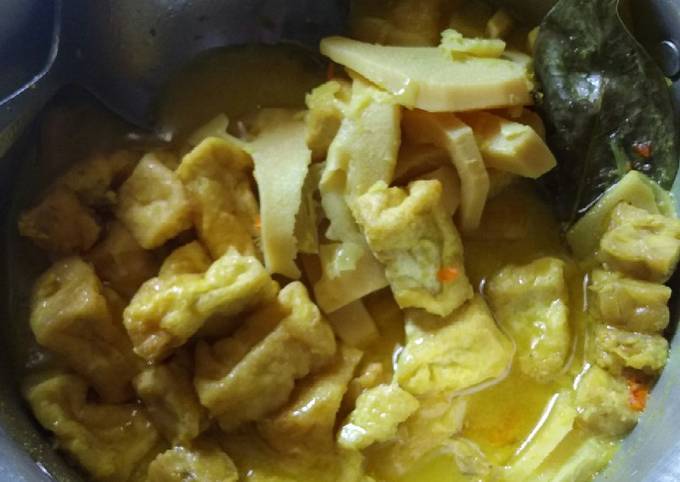 Resep: Sayur rebung santan anak kost Ekonomis