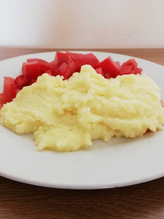 Una foto de Puré de papas con leche en polvo