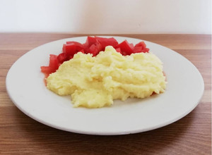 Una foto de Puré de papas con leche en polvo