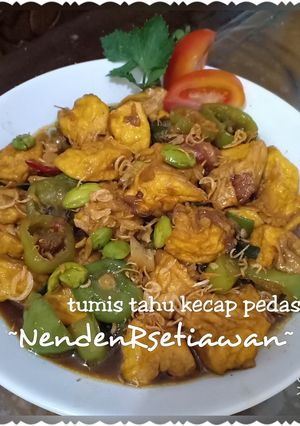 Foto resep Tumis tahu kecap pedas