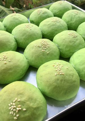 Foto resep Roti Sobek Pandan Isi Coklat Wijen