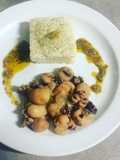 Poulpe de Galice accompagné de son riz