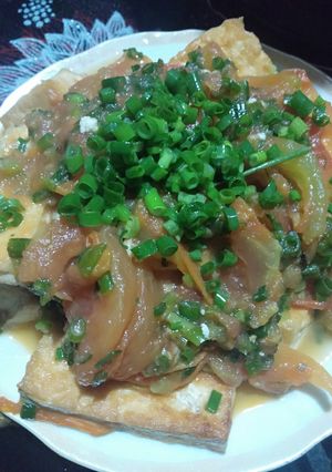 Hình của món Đậu xốt cà chua chay.